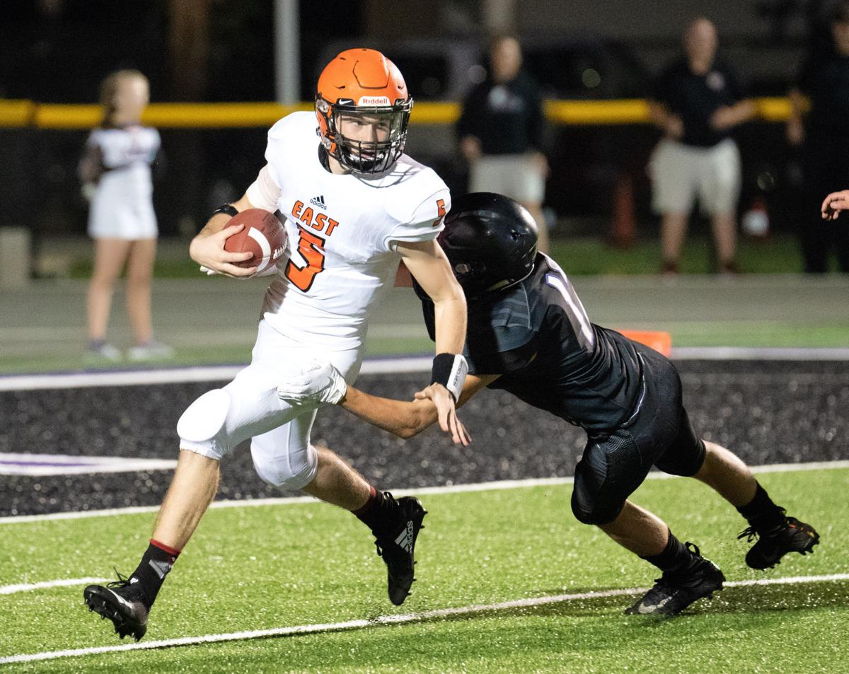 Prep Football Iowa City Liberty Trips East Football