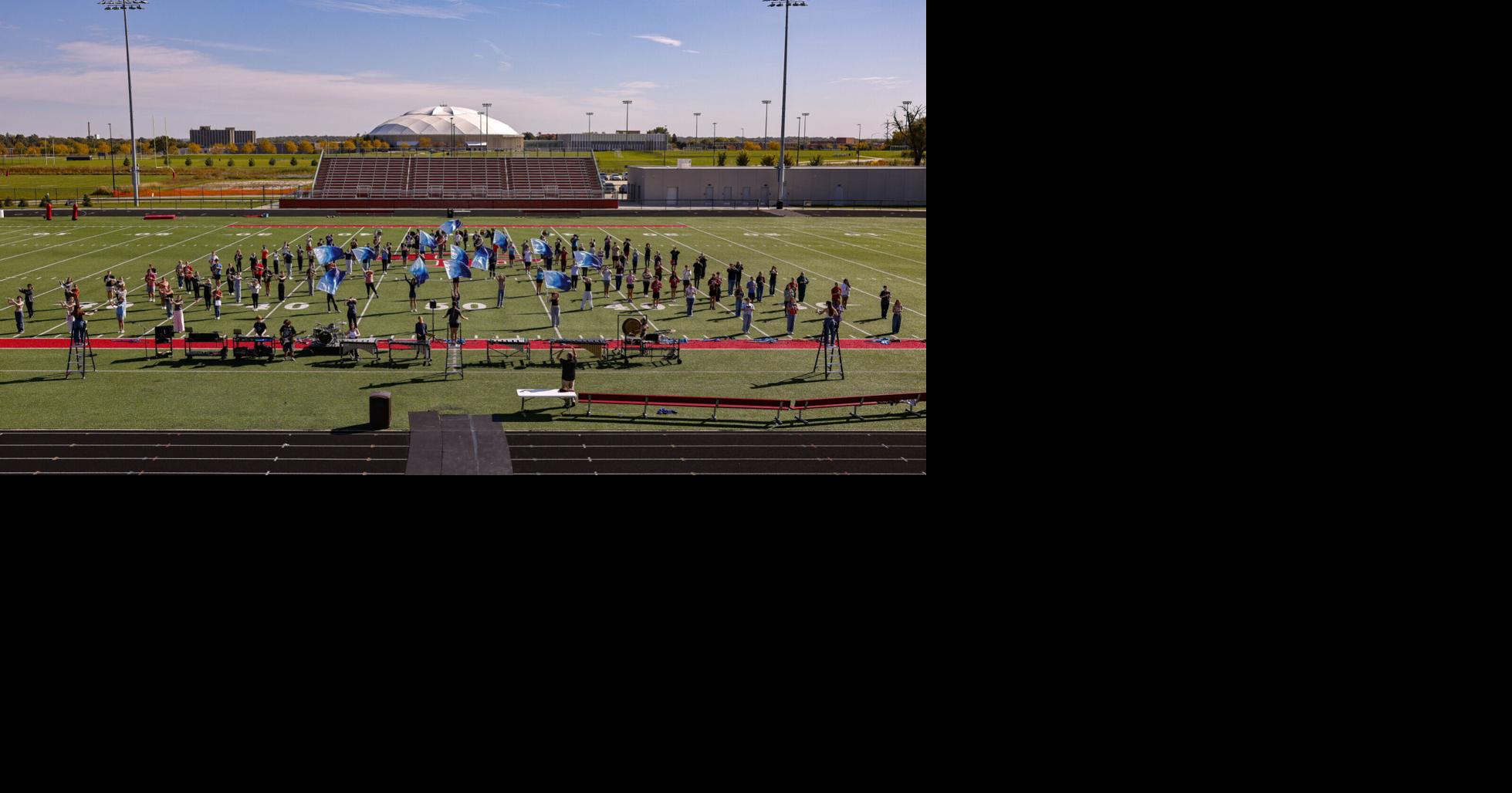 See photos of the Cedar Falls band during marching practice ahead of the state festival