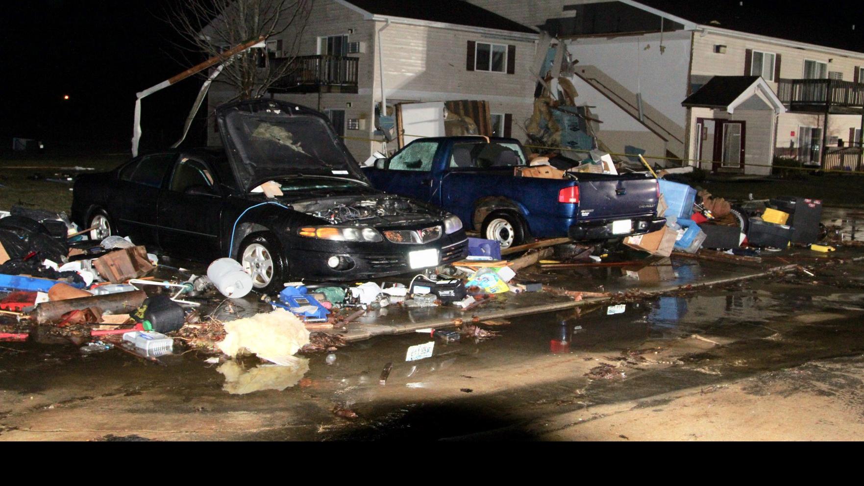 Update Storm Damages Oelwein Apartment Complex Tornadoes Spotted