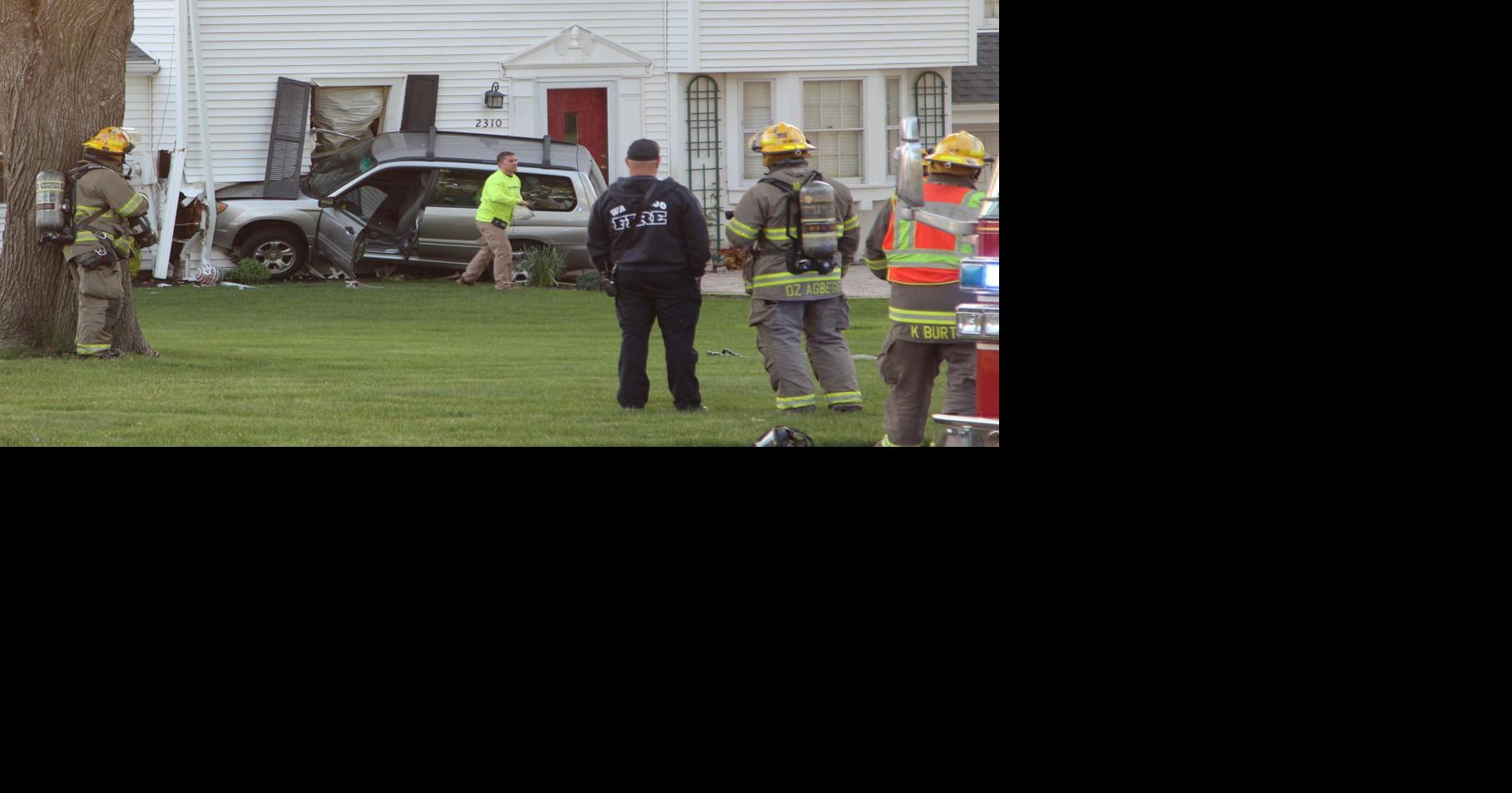 Car crashes into Waterloo home, causing natural gas leak