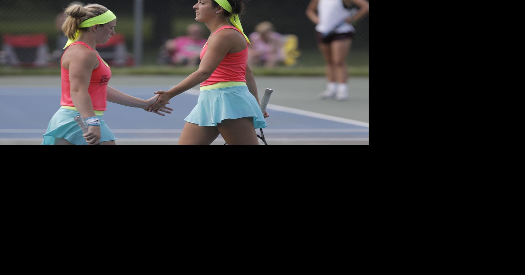 Girls State Tennis Fain Hogan Capture 1a Doubles Title