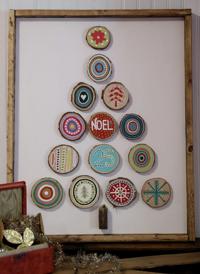 Birch wood Christmas tree