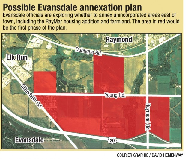 Evansdale considers annexing land