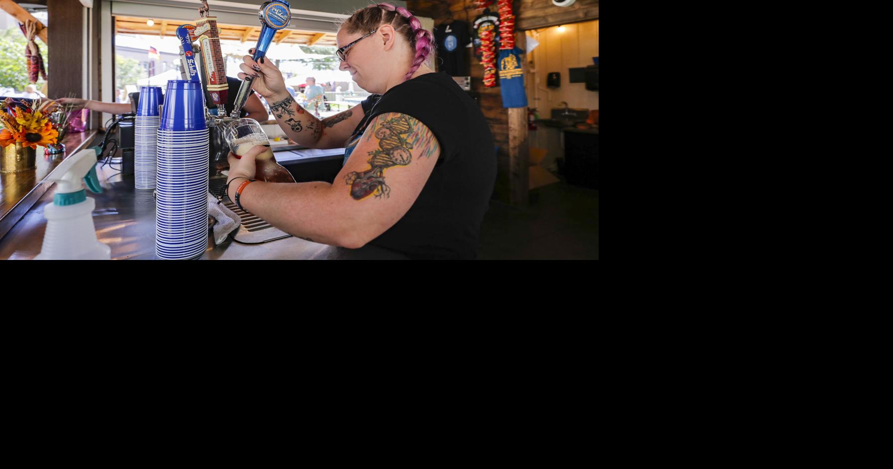 Iowa Oktoberfest fall in downtown Waterloo