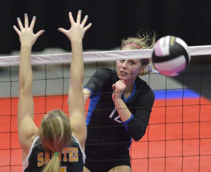 State Volleyball: Dike-New Hartford Sweeps Its Way To Finals