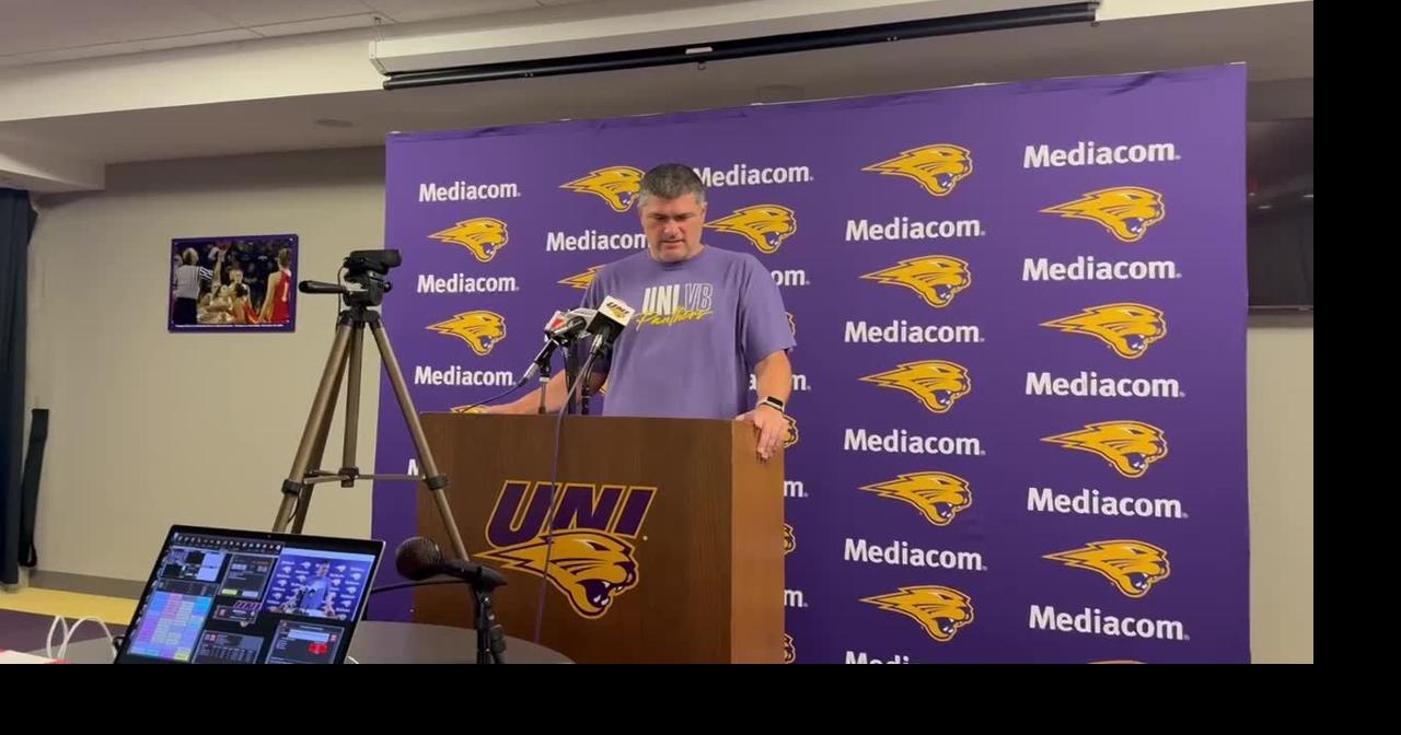 UNI volleyball assistant coach Jason Allen talks Cyclone Invitational