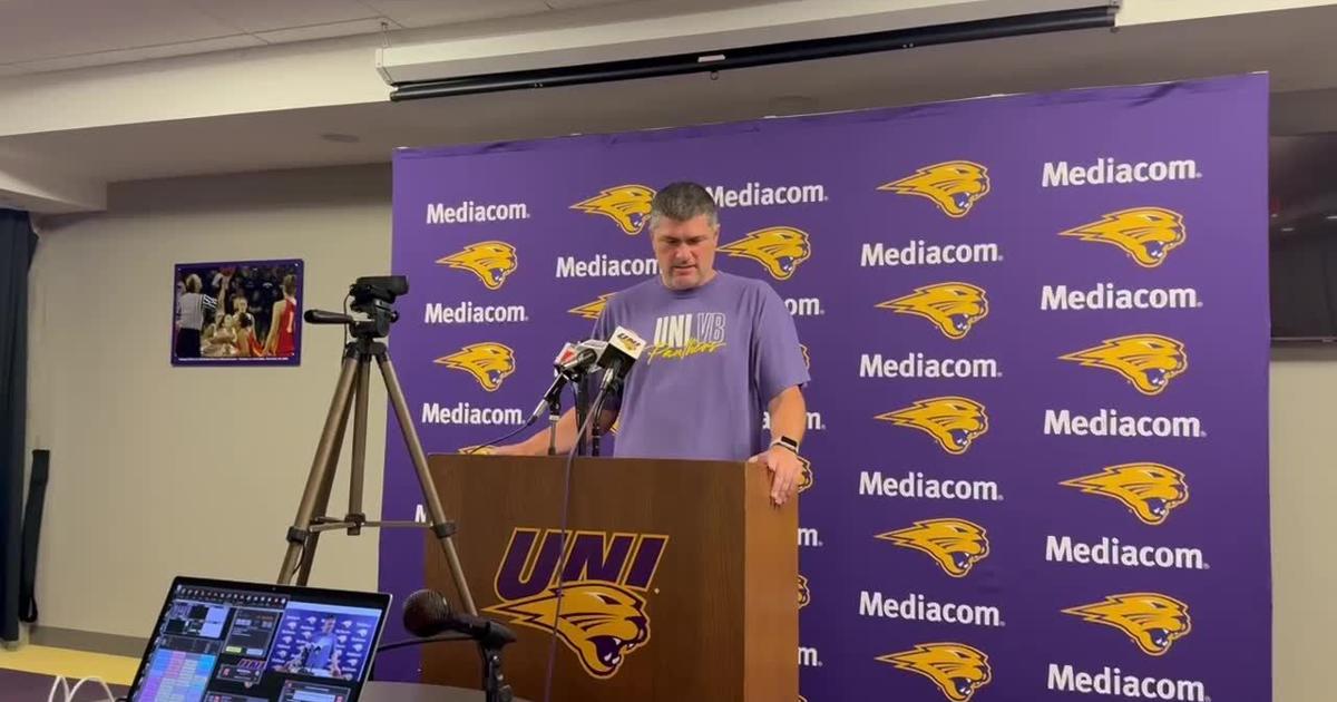 UNI volleyball assistant coach Jason Allen talks Cyclone Invitational