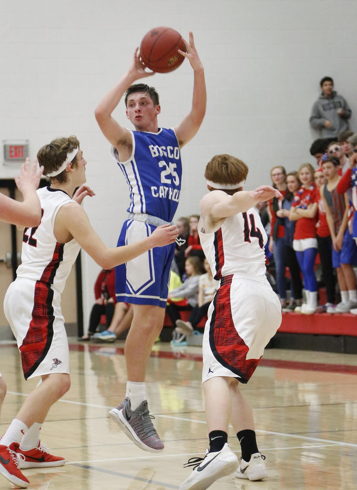 Prep boys' basketball No. 9 Dunkerton holds off No. 4 Don Bosco, 5955