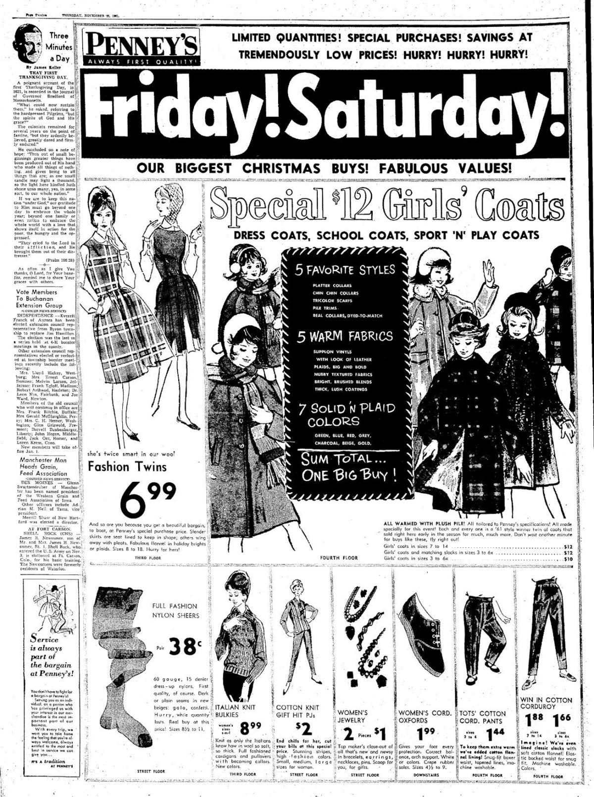 1961 JC Penney's ad