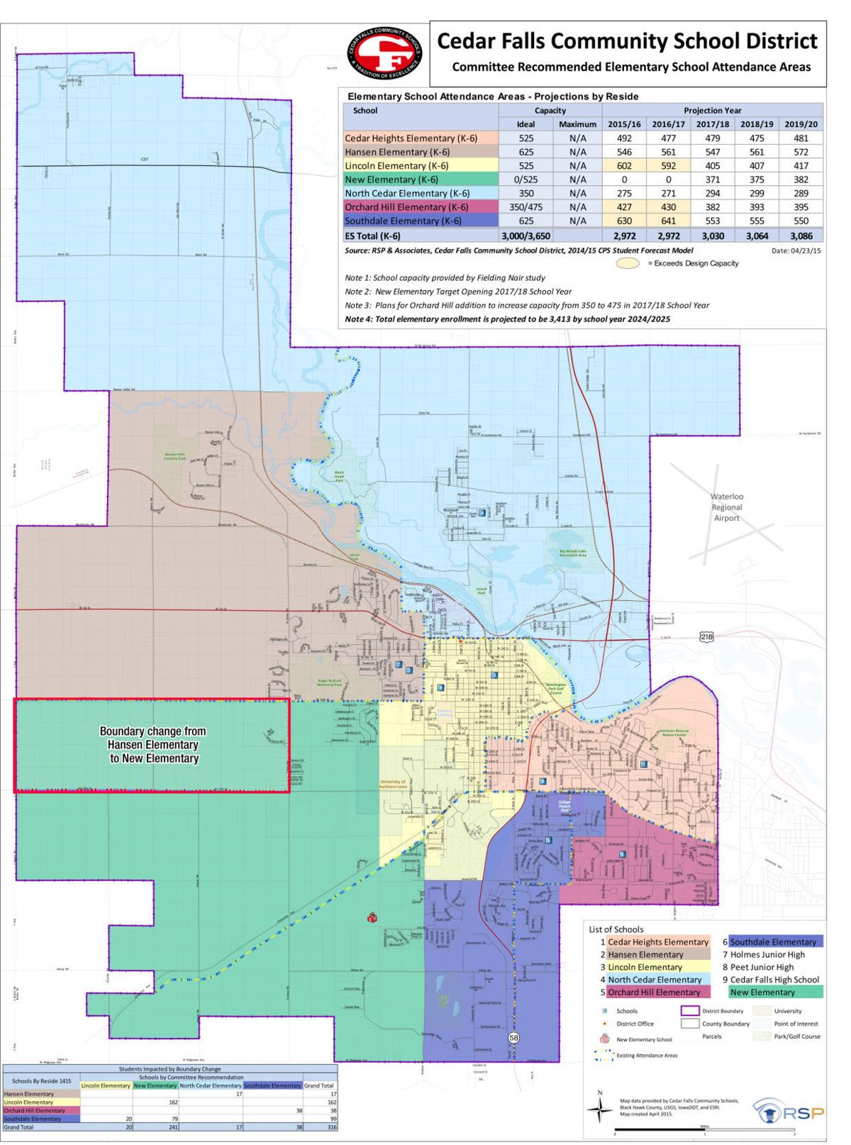 Boundary line committee finalizes recommendation for Cedar Falls