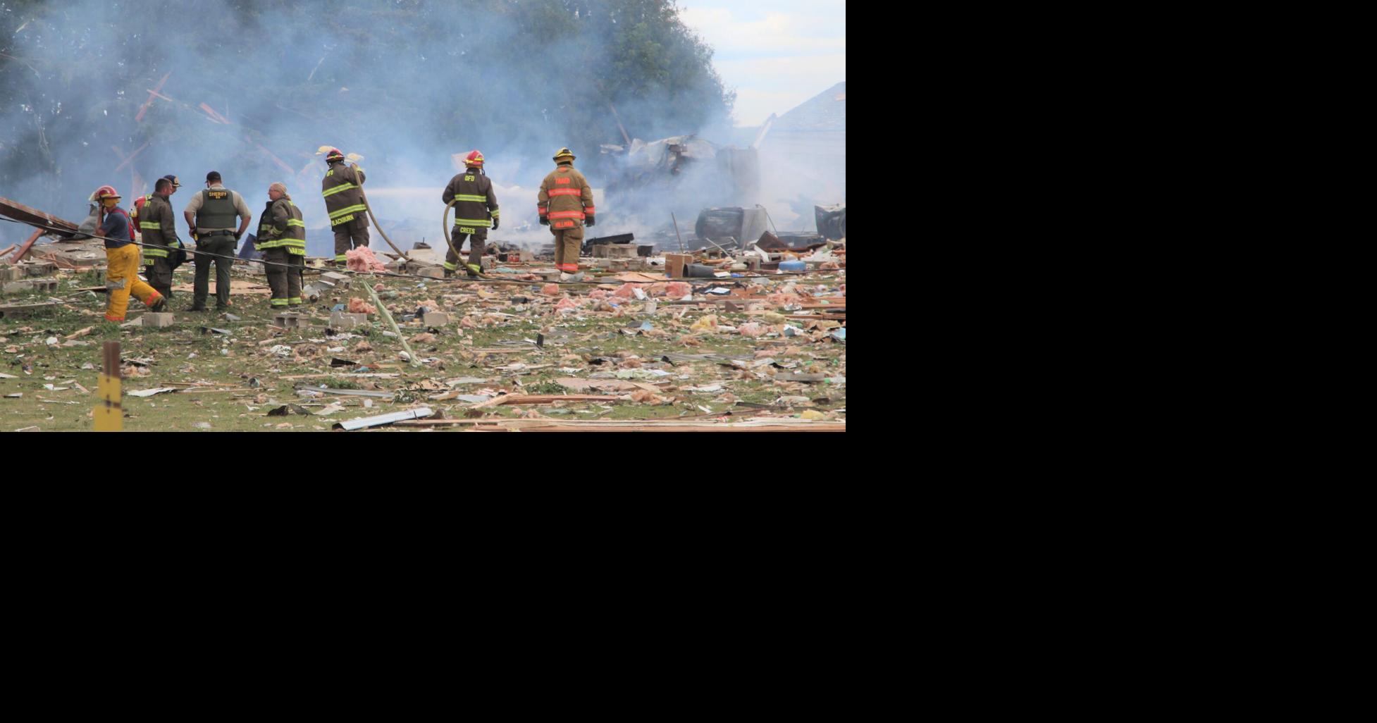 Photos House explosion, Buckingham, Iowa Aug. 24, 2023