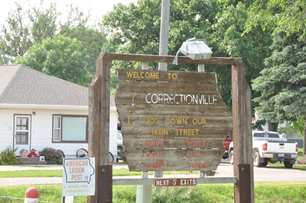 Correctionville: a long and longitudinal name