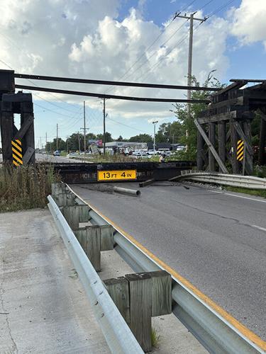 Work Continues on Repairing Railroad Bridge Over Iowa 415/NW 2nd Street