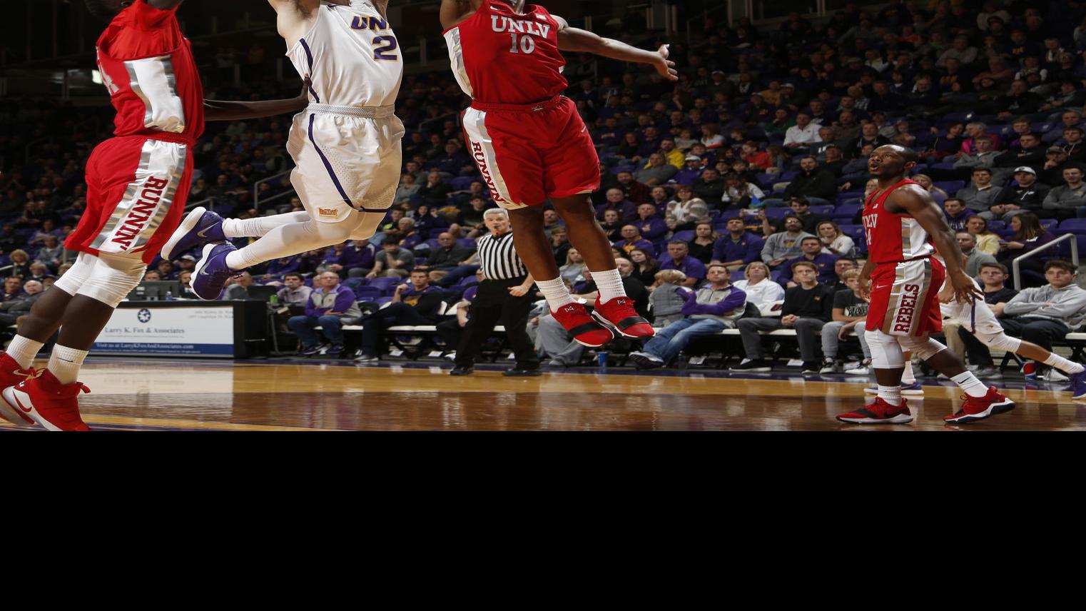 Uni Basketball Panthers Outlast Unlv In Overtime Men S