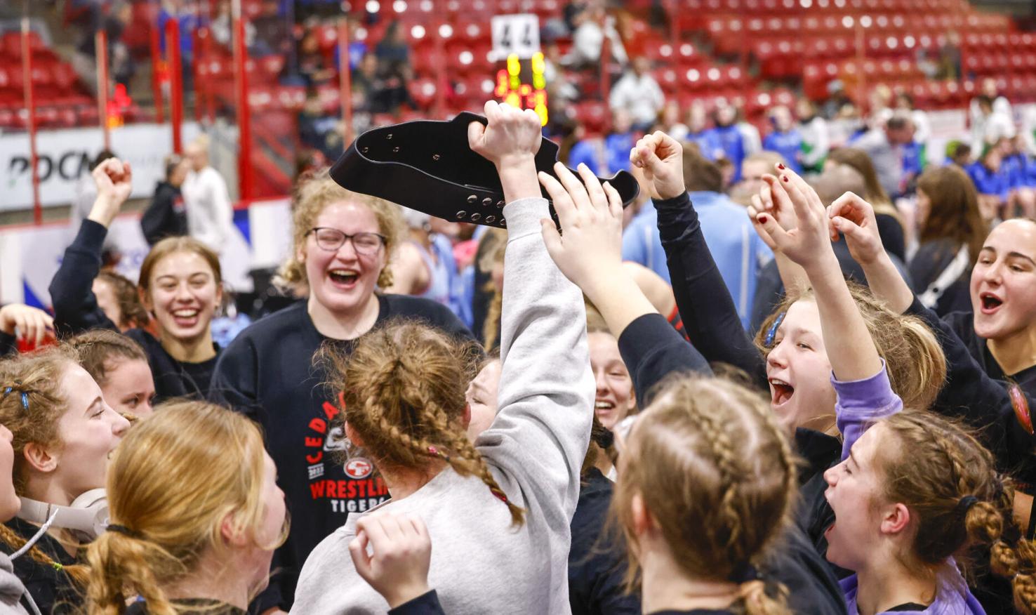 Photos Cedar Falls girls wrestling vs. East Buchanan at Battle of