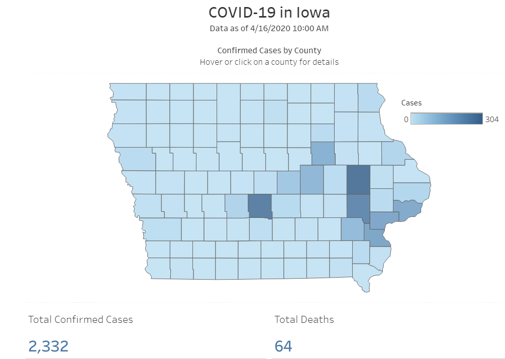 COVID-19 cases jump in Iowa, Black Hawk County