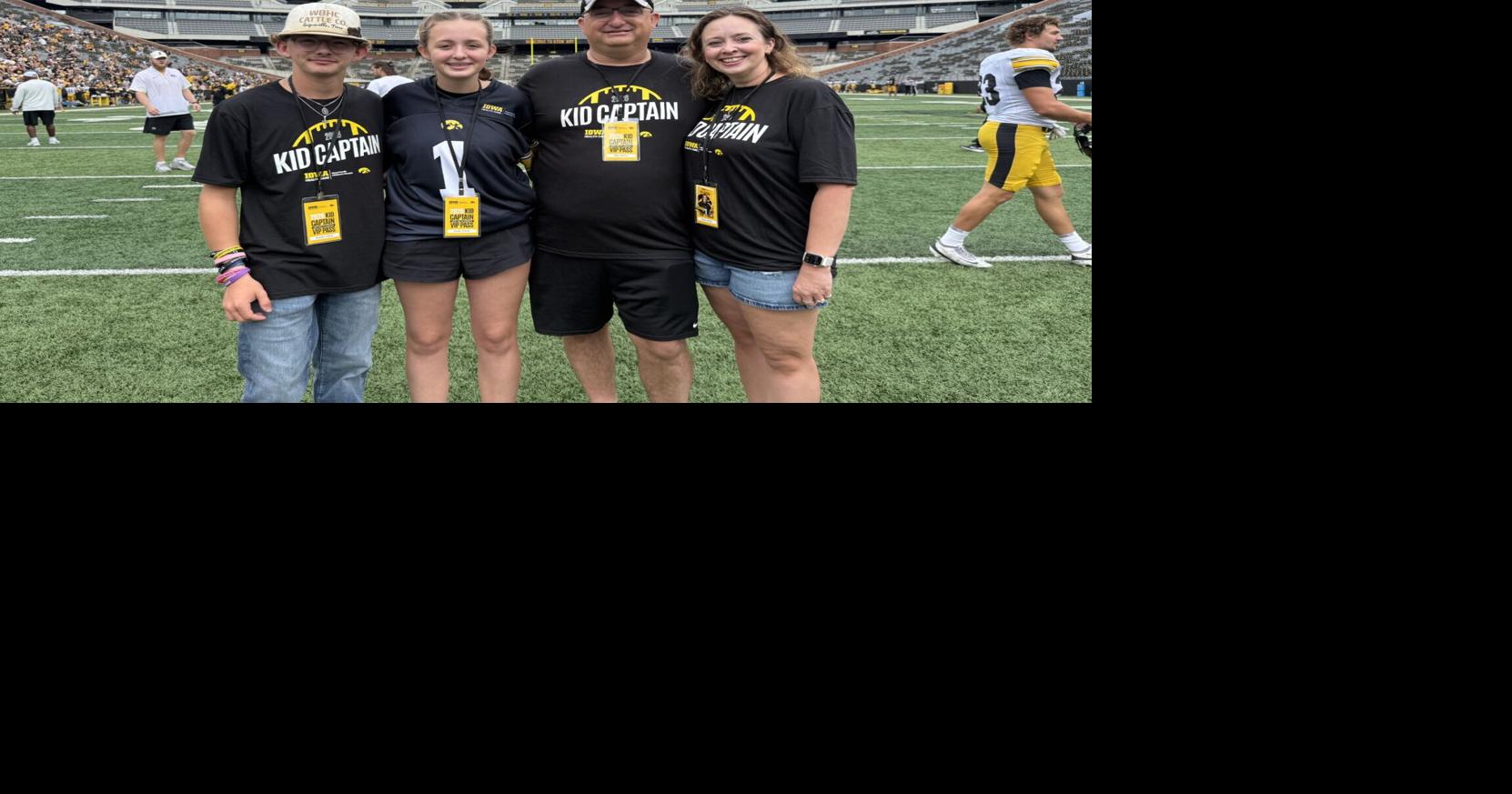 Iowa family celebrates a young cancer survivor at Kinnick Field