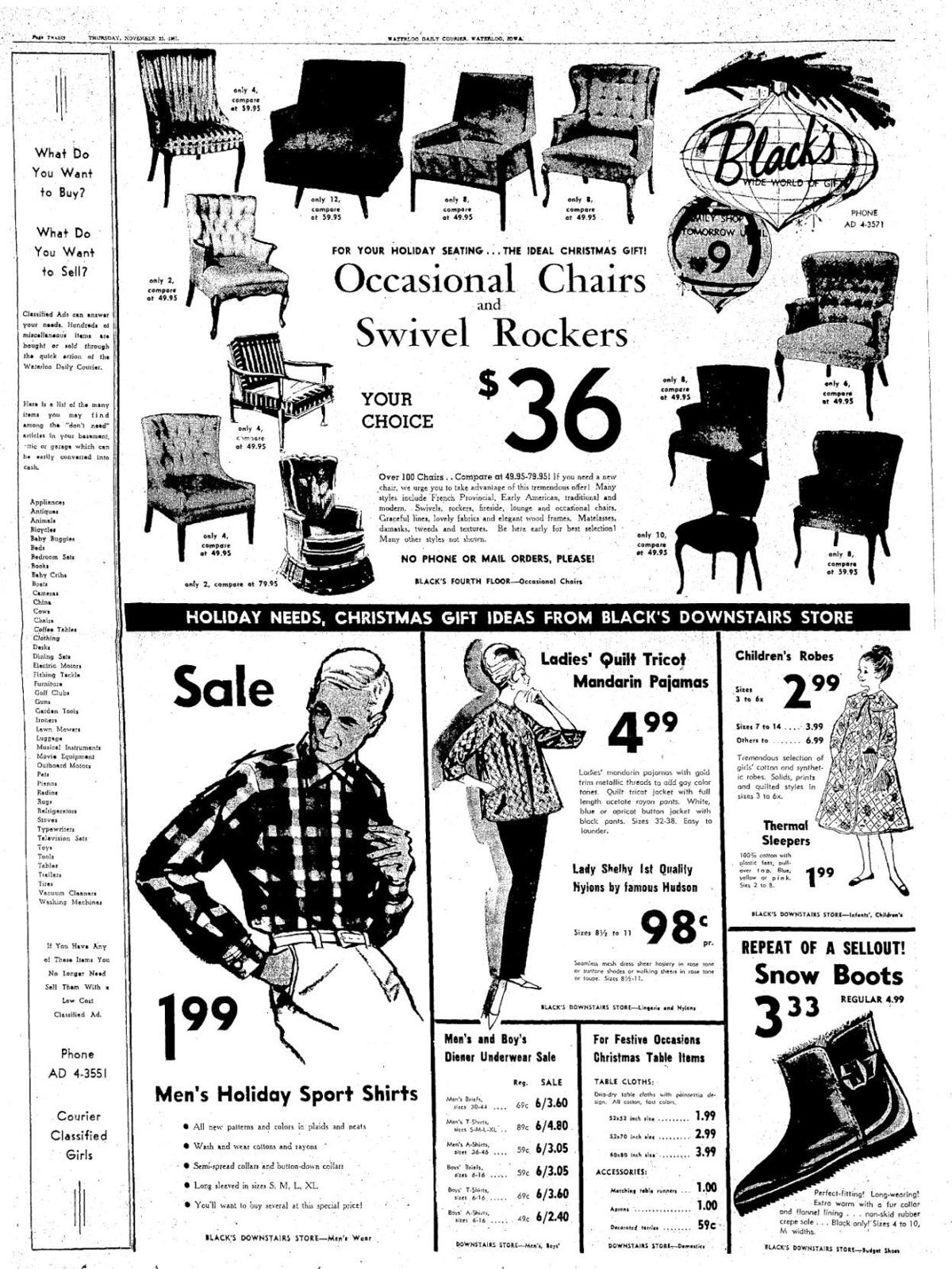 1961 Black's ad