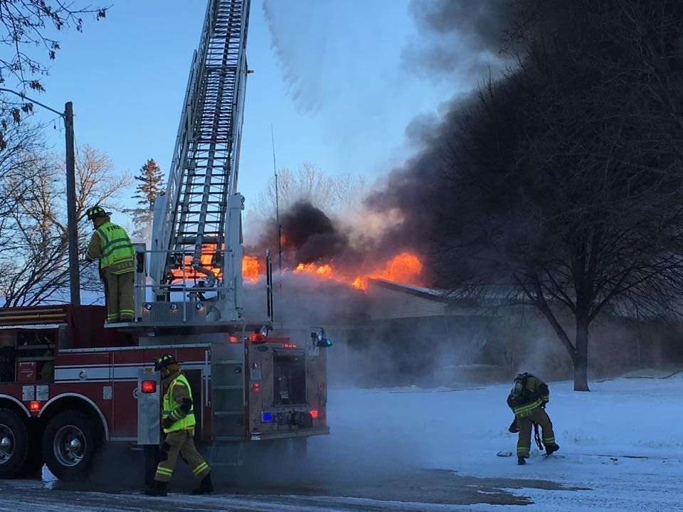 Fire Reported At Former Sacred Heart Catholic School In Rockwell