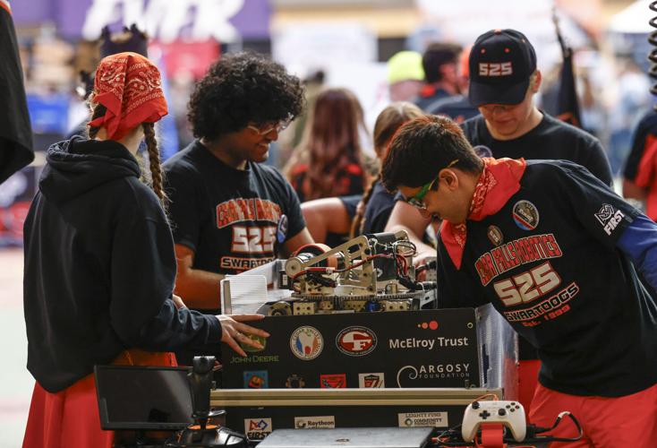 FIRST Robotics competition held at UNI-Dome, McLeod Center