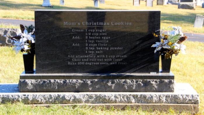 Day 28 ~ christmas cookie wednesday Iowa cookie recipe memorialized on gravestone | Local News | wcfcourier.com