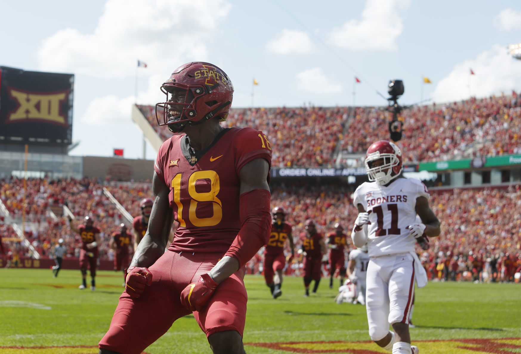 iowa state football touchdown called back