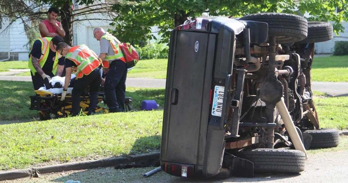 One injured in rollover crash in Waterloo