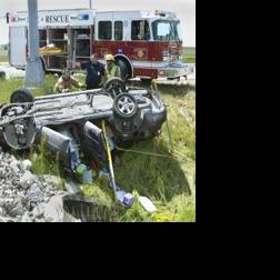 One hurt in rollover crash in Cedar Falls