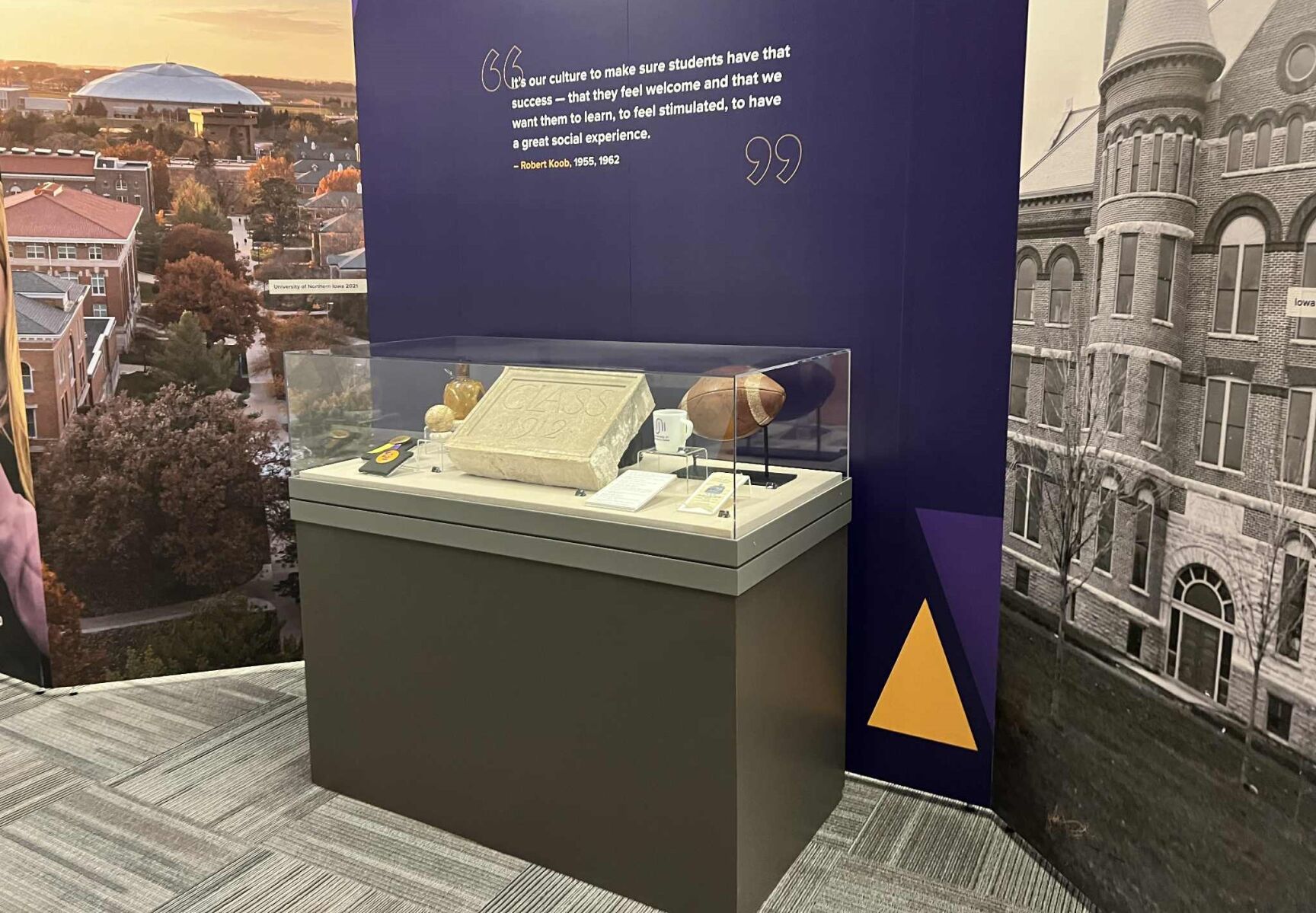 Exhibits at Rod Library chronicle UNI's 150-year history