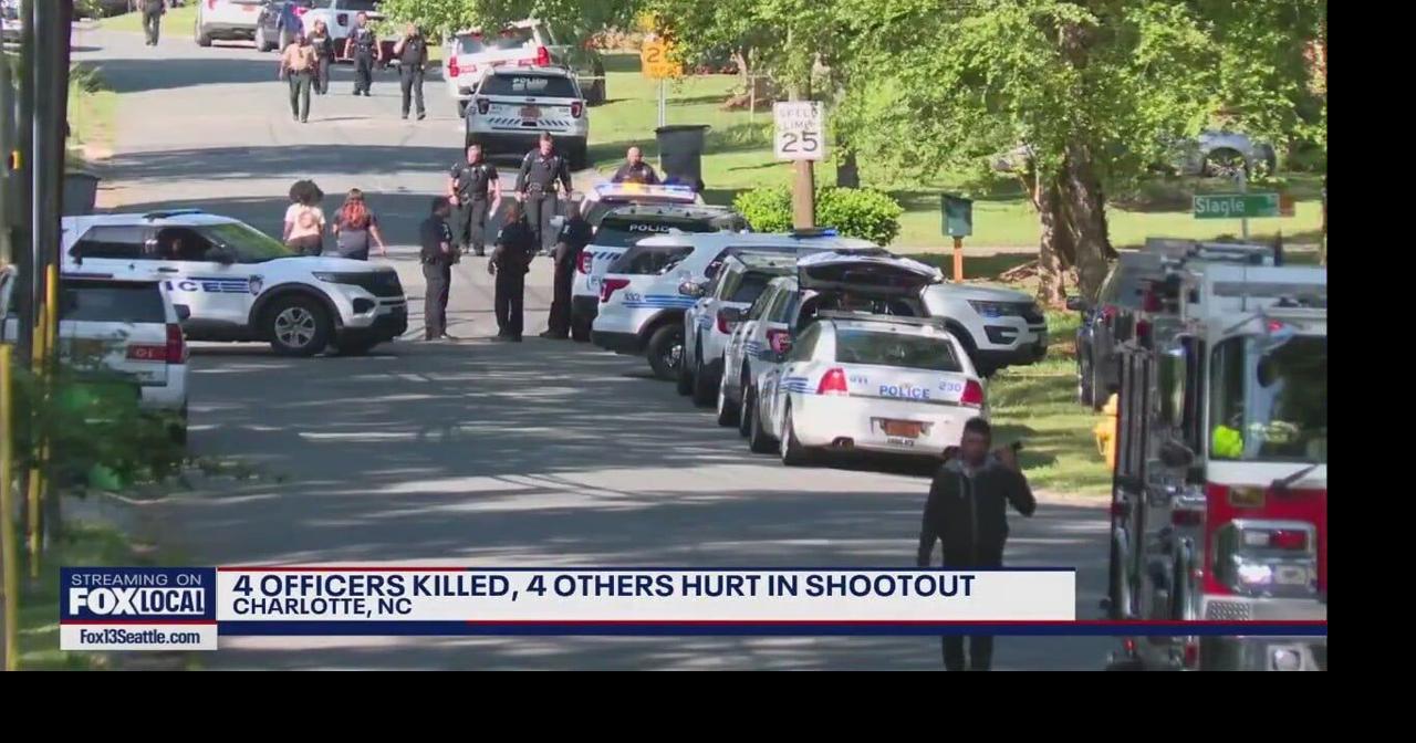 4 officers killed, 4 others hurt in Charlotte shooting