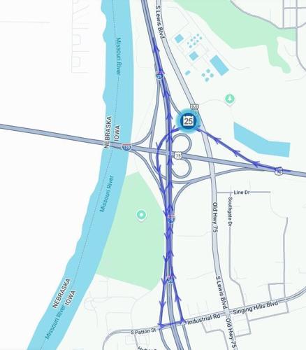 Westbound U.S. 20/U.S. 75 on-ramp to southbound I-29 opens Friday, Sept. 25