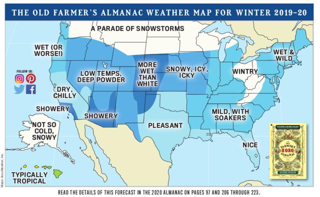 Winter S Wallop Old Farmer S 2020 Almanac Predicts Big Chills