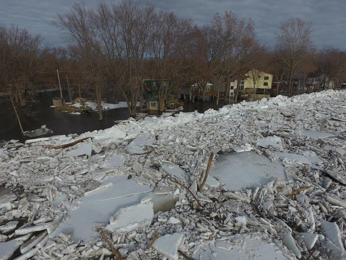 Photos Ice Jams Impact Cottage Row Major Flooding Continues In