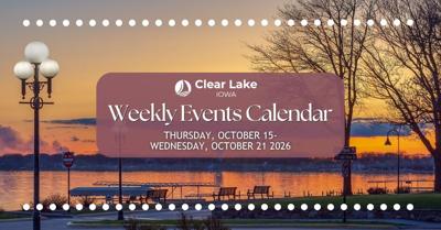 Clear Lake Events October 15-21, 2026