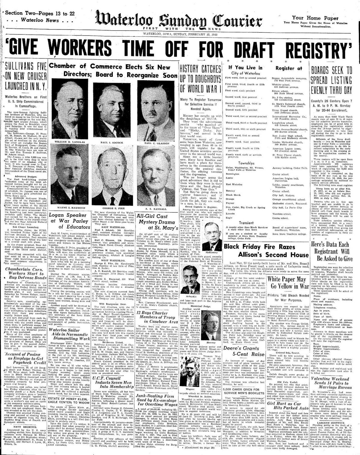 Courier Feb. 15, 1942