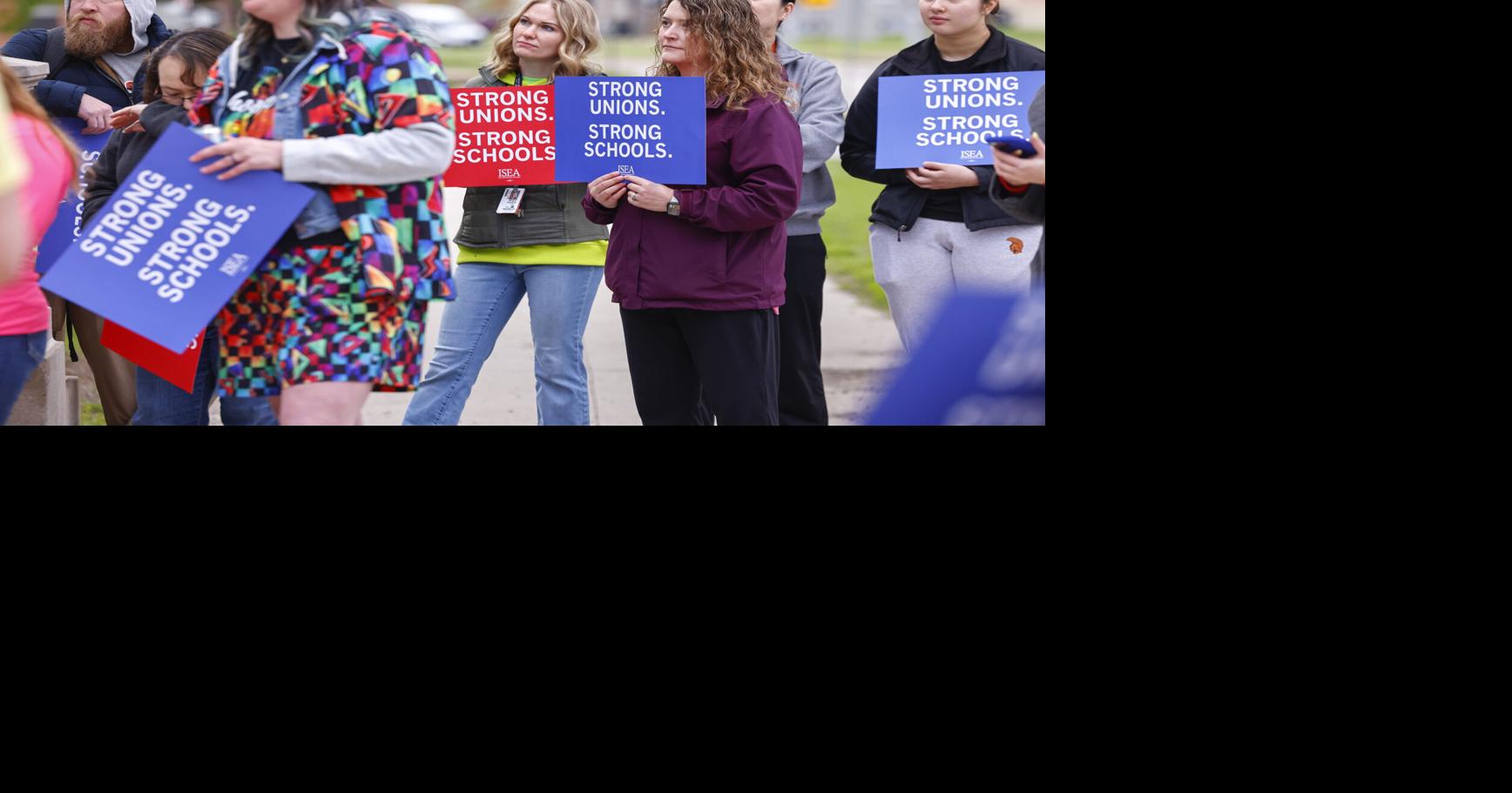 Waterloo teachers, Rob Sand unite to defend public schools for May Day