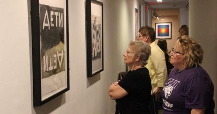 Art exhibit opening shows support for University of Northern Iowas Ukrainian students Art exhibit opening shows support for University of Northern Iowas Ukrainian students