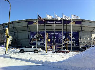 Minneapolis Metrodome's stadium roof collapses in snow blizzard