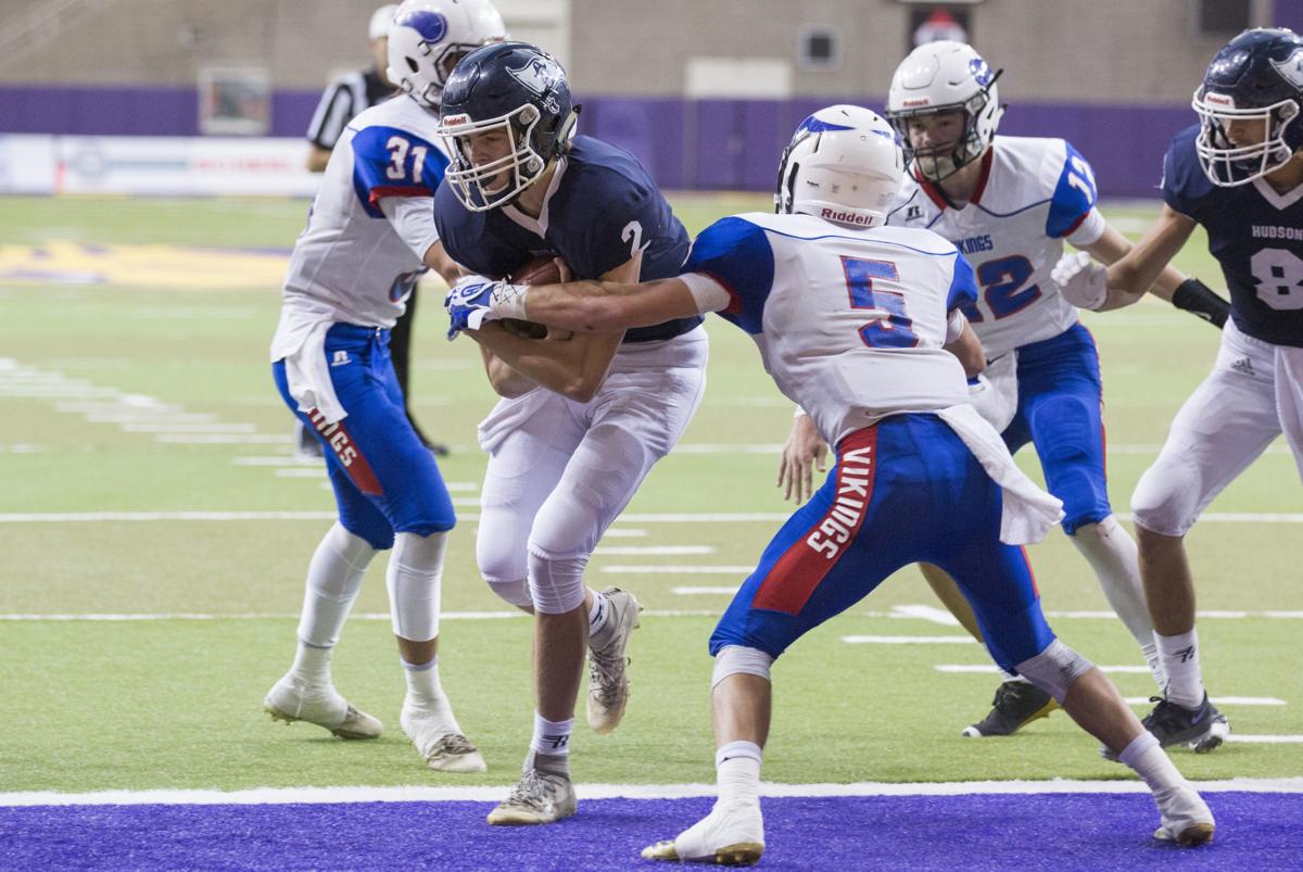 Class A football championship Hudson completes perfect season with