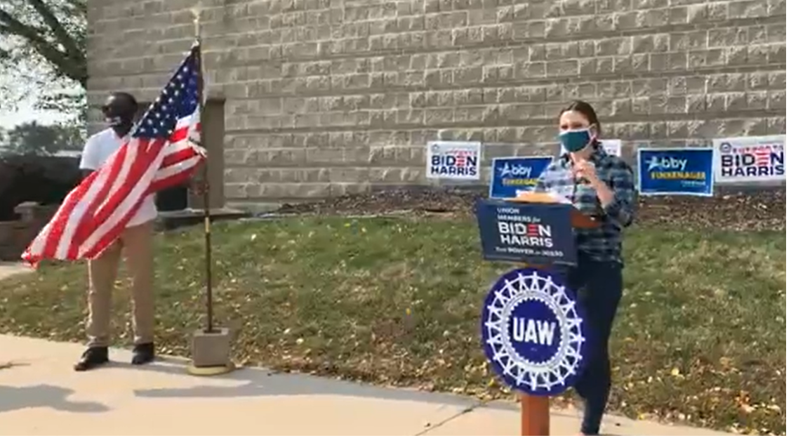 Finkenauer Smith Stump For Biden S Made In America Plan In Waterloo Local News Wcfcourier Com