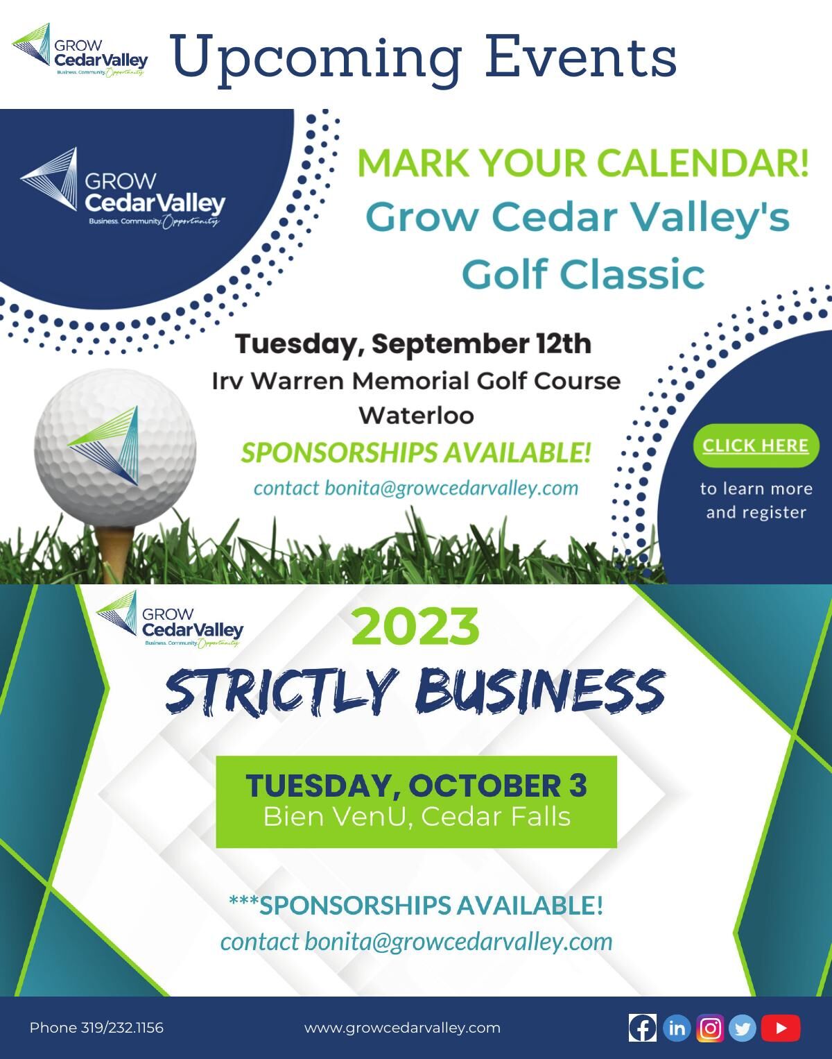 Grow Cedar Valley Newsletter - August 2023