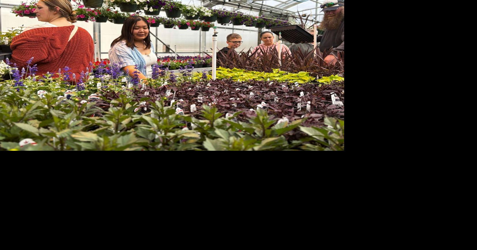 Agriscience students show off new greenhouse with plant sale