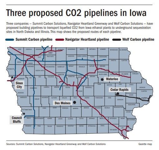 Pipelines take to Iowa courts to gain access for surveys