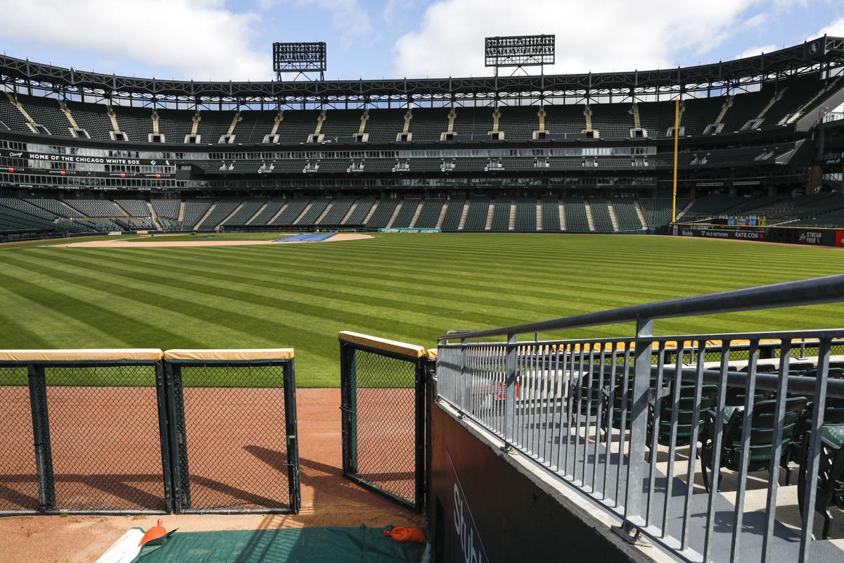 An empty Guaranteed Rate Field in Chicago, home of the Chicago White Sox, on Friday, May 8, 2020.