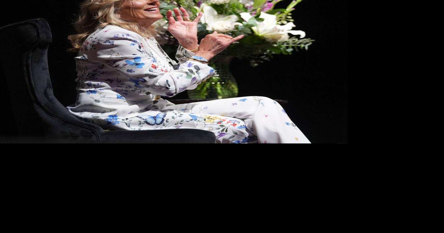 Former First Lady Jill Biden speaks at The Queen in Wilmington as part of her book tour for her latest book, View from the East