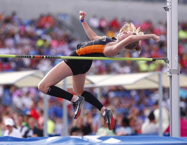 Girls State Track New Hampton’s Rochford wins long jump