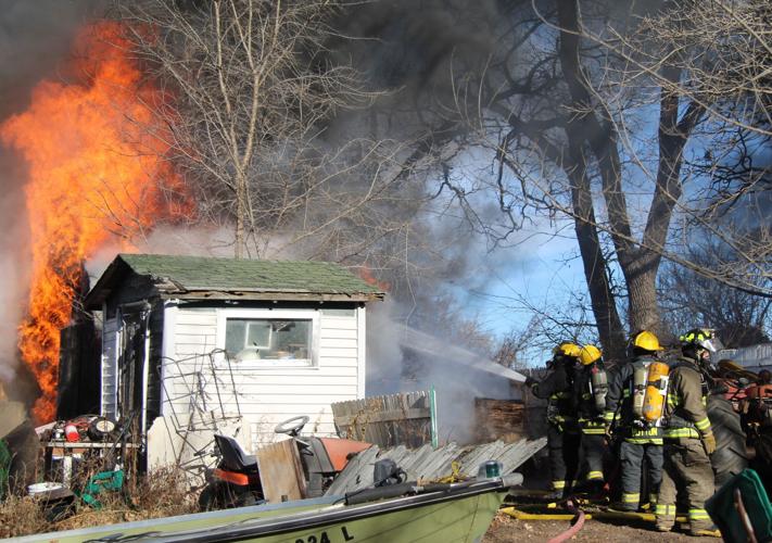 UPDATE Fire destroys home; dog missing