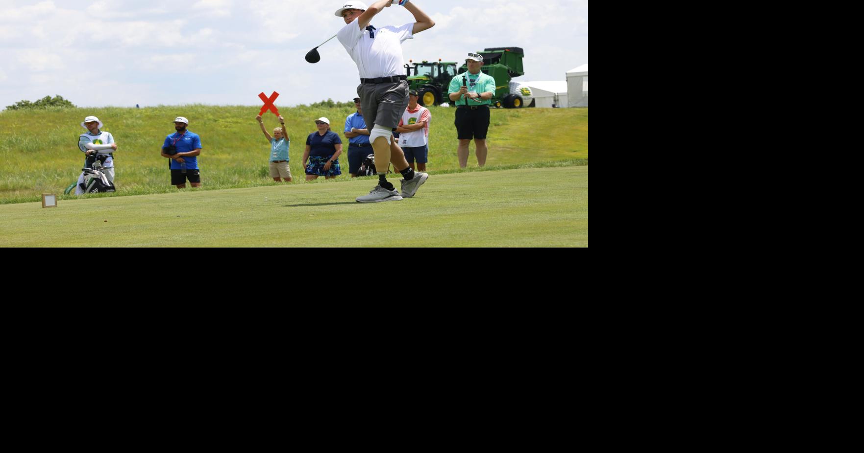 Iowa high schooler who lost his leg plays in John Deere Classic’s Pro-Am tournament