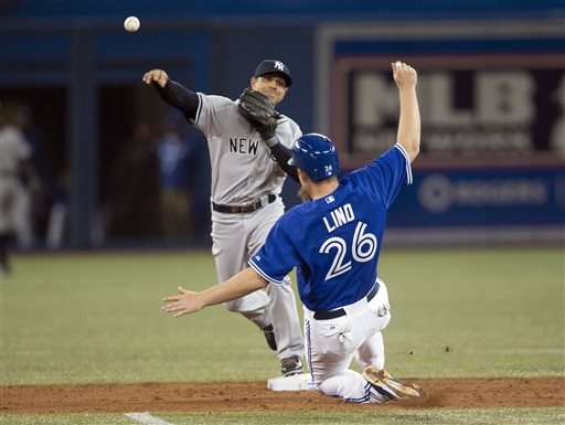 Dickey leads Blue Jays past Yankees 4-0