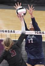 Western Christian vs Sumner-Fredericksburg state volleyball